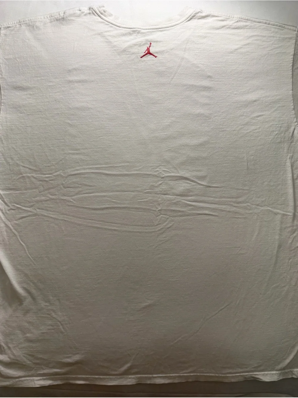 Jordan Men’s White T-Shirt with Red and Black Jumpman Graphic